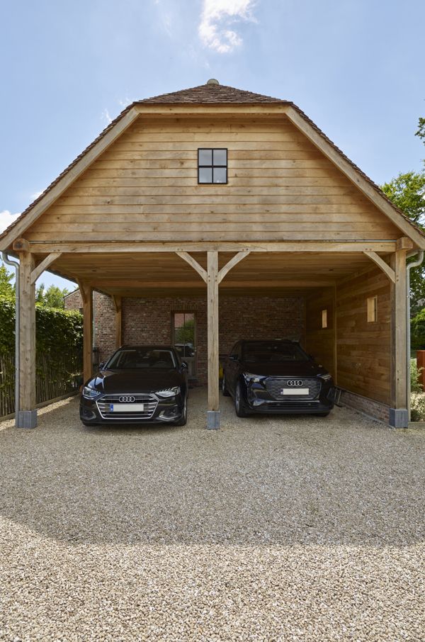 Carport aanbouw met bureauruimte