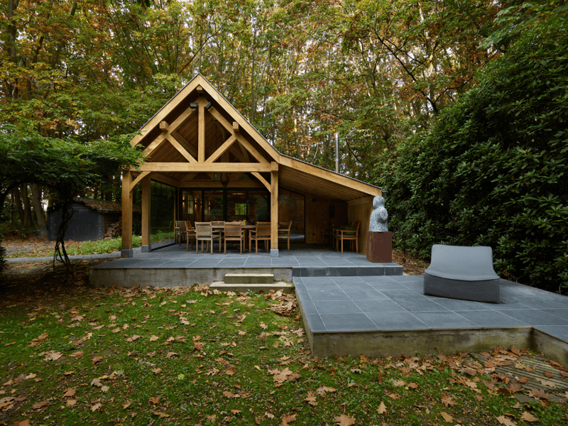 Eiken vakantiewoning in het bos