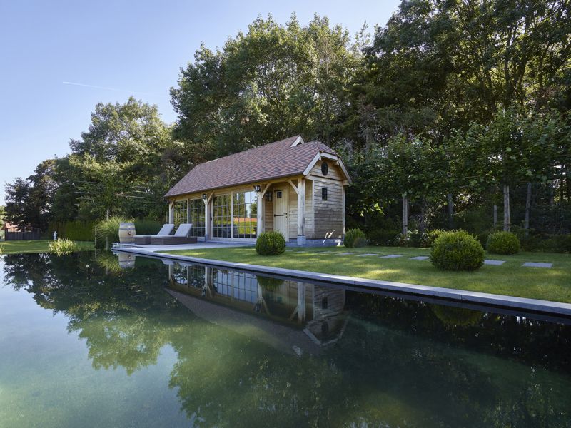 Poolhouse in eik te Wielsbeke