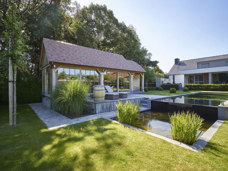 Poolhouse in eik te Wielsbeke